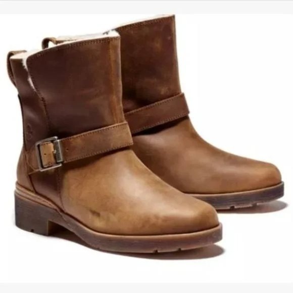 Timberland Shoes - Timberland Brown Leather Women's Winter Rain Boots